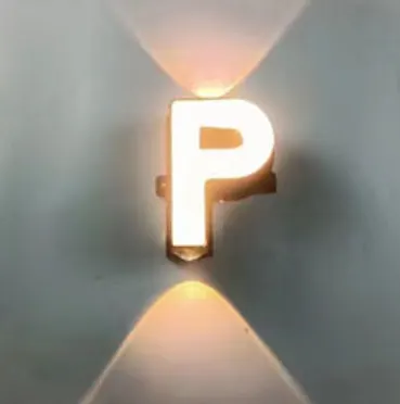 Electrica լուսատու ֆասադային P տառ 8+2W 3500K սև IP65