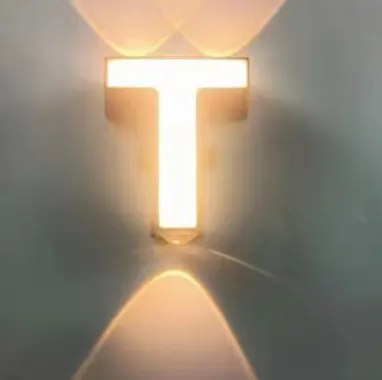 Electrica լուսատու ֆասադային T տառ 8+3W 3500K սև IP65