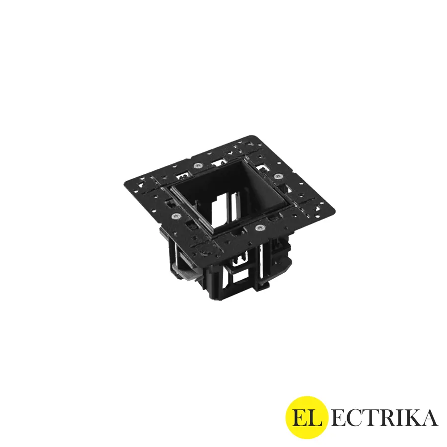 Electrica FlexPro շրջանակ (գիպս) M5 լուսատուի համար 1 տեղ ներկառուցվող սև