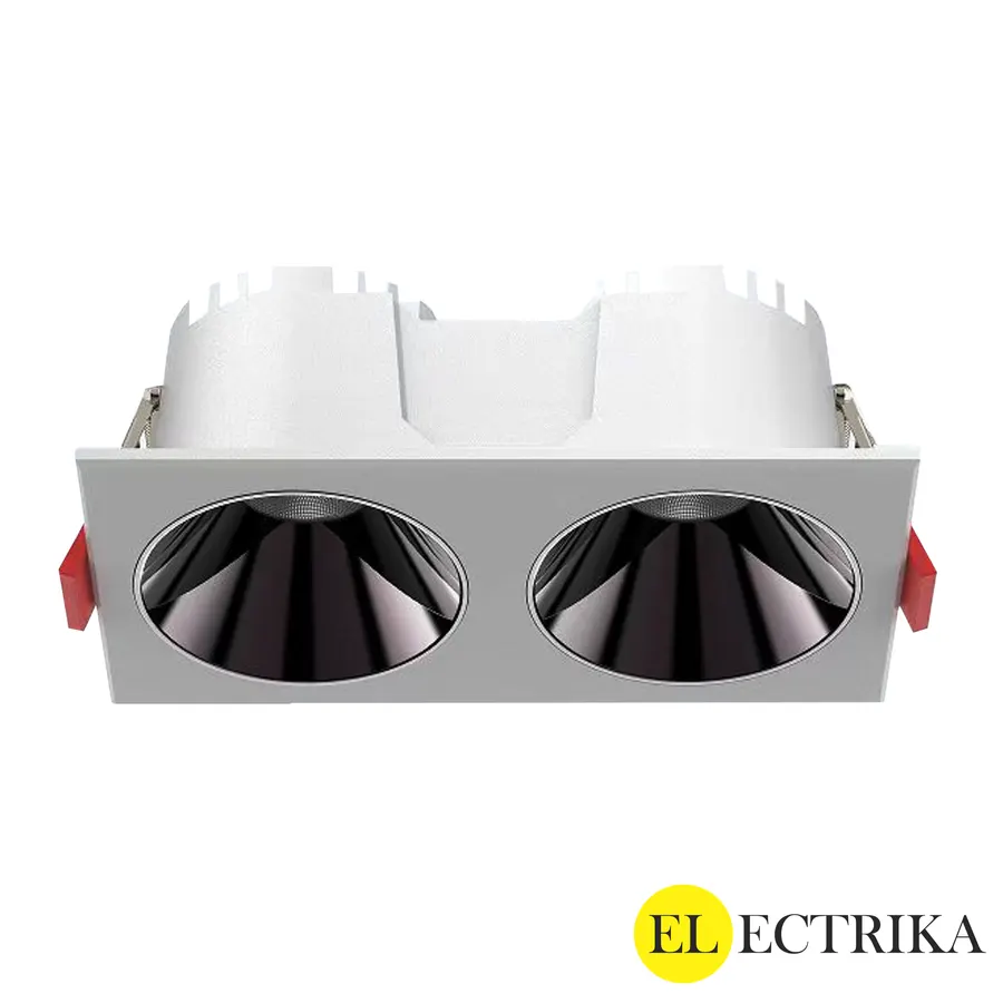 Electrica (S-610143K) լուսատու ներկառուցվող 14W 3000K ուղղանկյուն սպիտակ