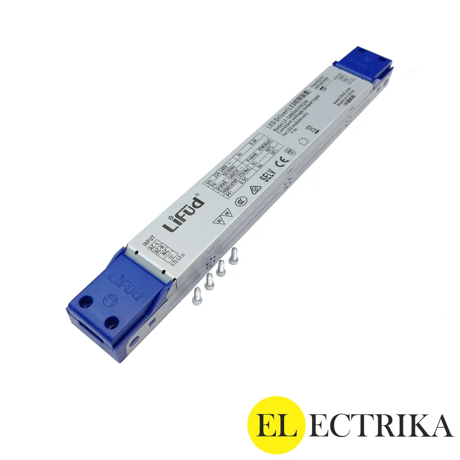 Electrica Lifud 24V սնուցման բլոկ 45W 1․875A (254x30x21մմ)