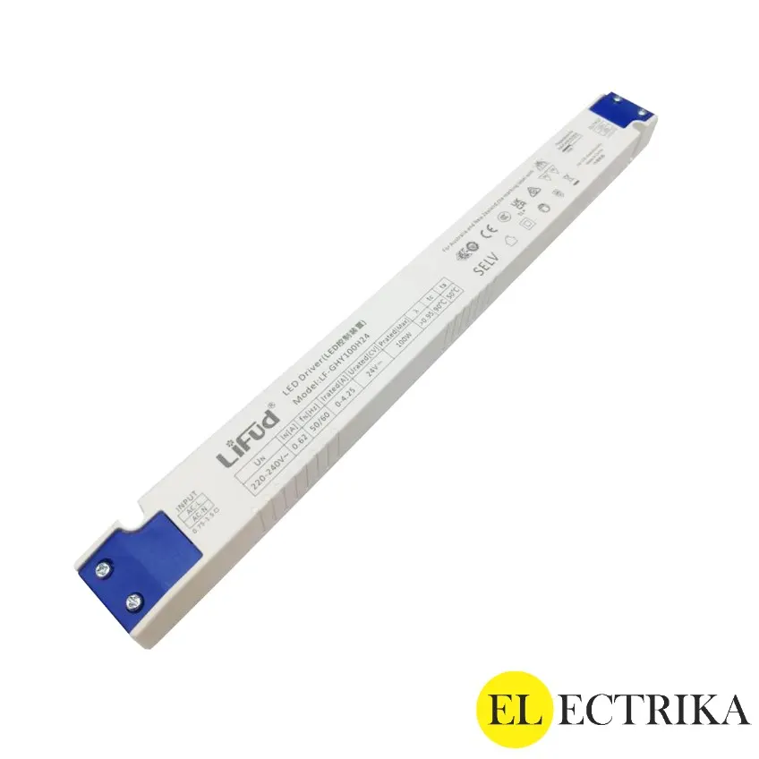 Electrica Lifud 24V սնուցման բլոկ 100W 4․25A (316x30.7x22.8մմ)