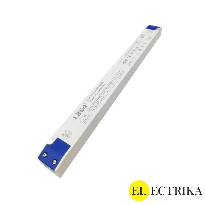 Electrica Lifud 24V սնուցման բլոկ 150W 6.25A (336x30.7x22.8մմ)