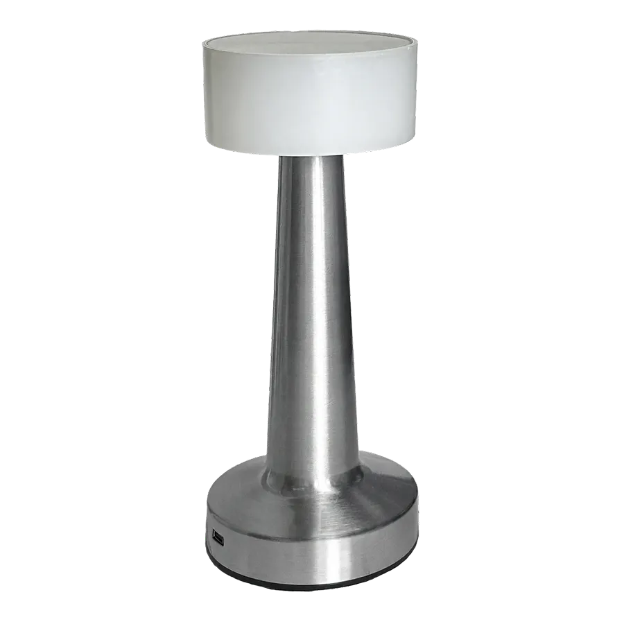 Electrica սեղանի լուսատու 5W (A03) 3000K-6000K լիցքավորվող արծաթագույն