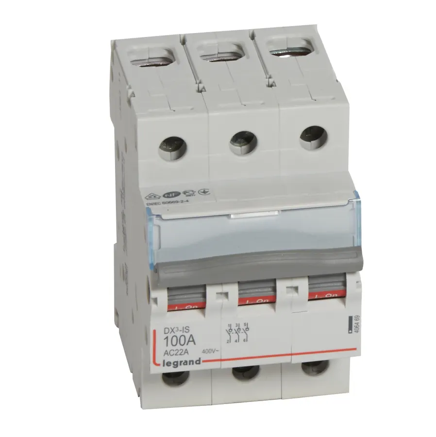Legrand DX3 անջատիչ - խզիչ DX³-IS 3P, 100A