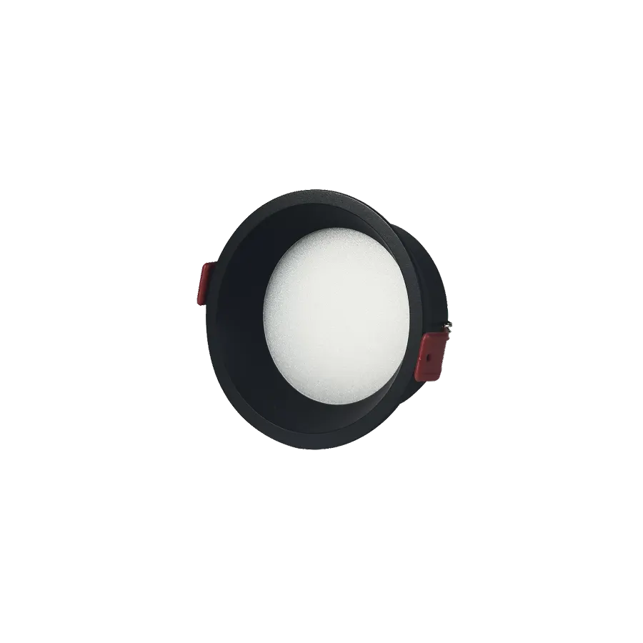 Electrica (BK-S-008) լուսատու ներկառուցվող 8W 4000K կլոր սև 1/50