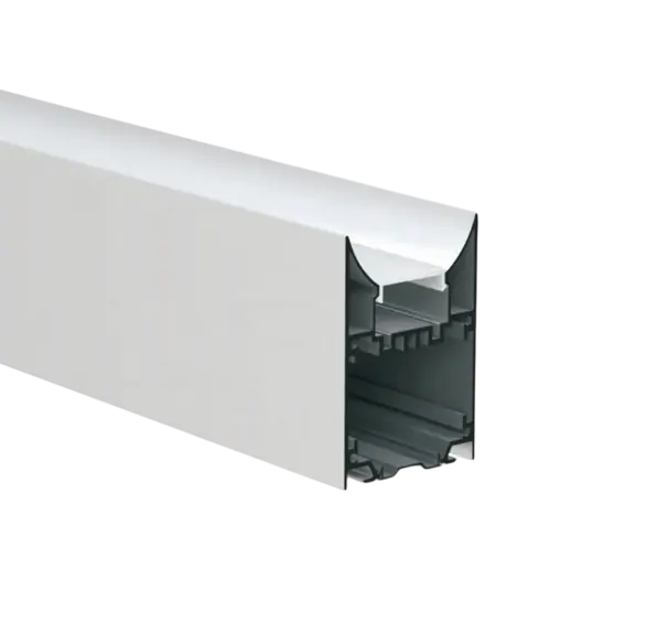 Electrica ալյումինե պրոֆիլ դիմապակիով կլոր 50x75մմ (6մ)