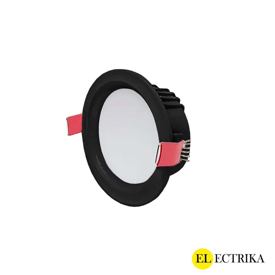 Electrica Lux լուսատու ներկառուցվող 9W 6500K կլոր սև 1/60