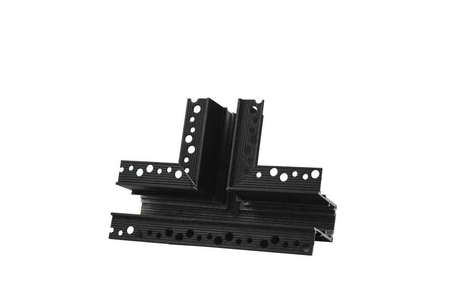 Electrica 24V 20S/MG ներկառուցվող մագնիսային շարժուղու T-աձև կցորդ սև