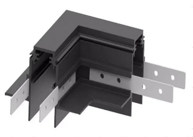 Electrica 24V 35B/MG ներկառուցվող մագնիսային շարժուղու անկյունային կցորդ սև