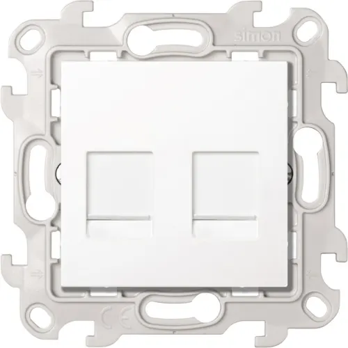 Simon24 վարդակ համակարգչի 2 տեղ սպիտակ RJ45 Cat.6 (1/10)
