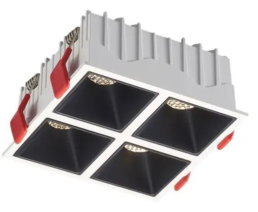 Electrica (LM165) լուսատու ներկառուցվող 40W 3000K քառակուսի սև/սպիտակ