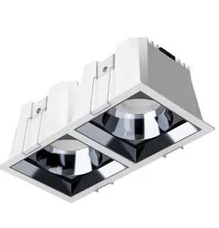 Electrica լուսատու (H24244kw) ներկառուցվող 2x12W 4000K ուղղանկյուն սպիտակ