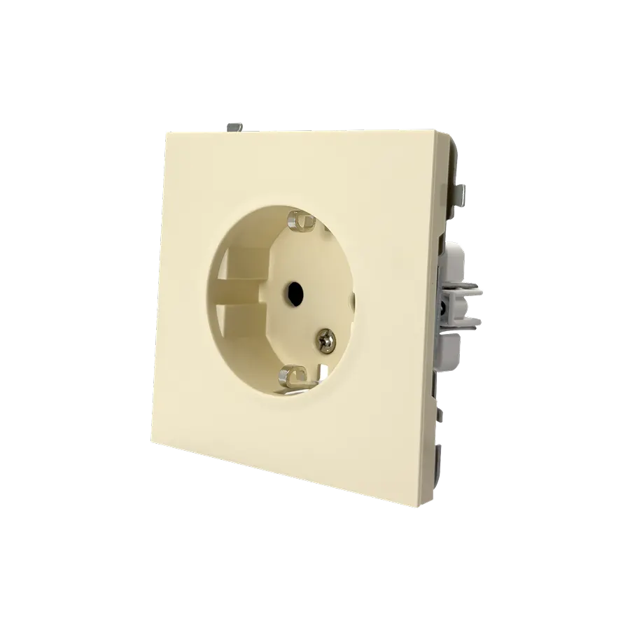 Electrica Lavanda վարդակ հողանցումով բեժ (1/10)