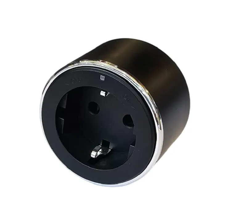 Electrica Lavanda վարդակ հողանցումով շարժուղու 16A 250V սև (1/20/120)