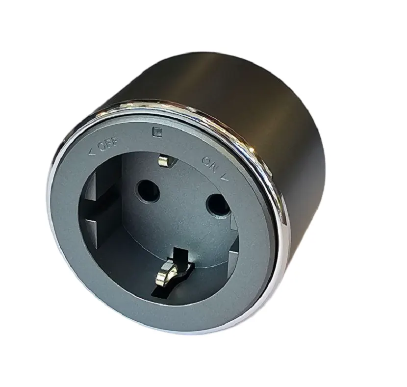 Electrica Lavanda վարդակ հողանցումով շարժուղու 16A 250V մոխրագույն (1/20/120)