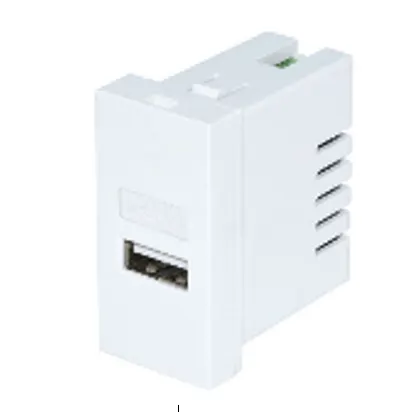 Electrica USBA 1 տեղ 2.1A սև (20/200)