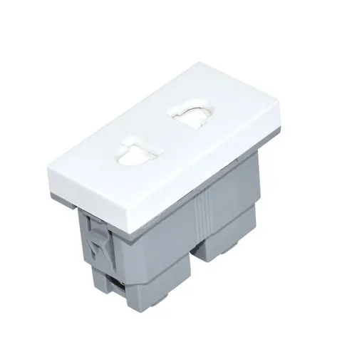Electrica վարդակ A/C 10A 1 մոդուլ սպիտակ (20/400)