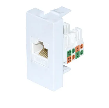 Electrica վարդակ համակարգչի 1 մոդուլ Cat5e սպիտակ (50/500)