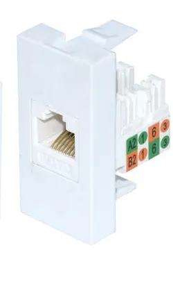 Electrica վարդակ համակարգչի 1 մոդուլ Cat6 սև (50/500)