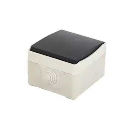 Ellight արտաքին անջատիչ 1 ստեղն 10A IP44 մոխրագույն/սև 1/200