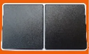 Ellight արտաքին անջատիչ 1 ստեղն 2 տեղ 10A IP44 մոխրագույն/սև 1/100