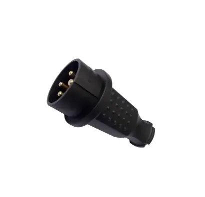 Ellight եռաֆազ խրոցակ (վիլկա) ռետինե P6651 32A 400V IP44 սև 1/80