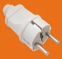 Ellight խրոց հողանցումով ուղիղ 10/16A սպիտակ 1/480