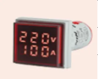 Ամպերմետր / վոլտմետր led ցուցիչ (22VAM) 50-500V 0-100A քառակուսի