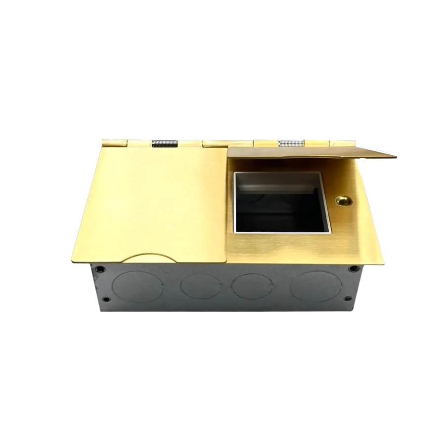 Electrica SOP-22 մետաղական վարդակների 4 մոդուլ ոսկեգույն