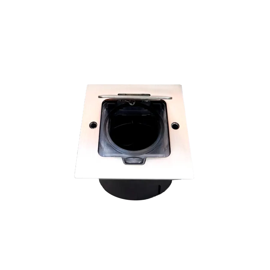 Electrica SOP-1 մետաղական վարդակների տուփ 2 մոդուլ արծաթագույն