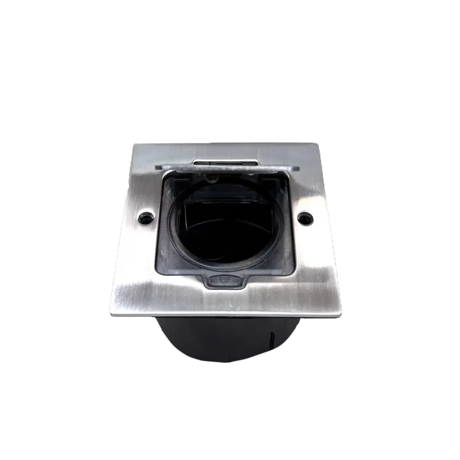 Electrica SOP-1 մետաղական վարդակների տուփ 2 մոդուլ նիկել