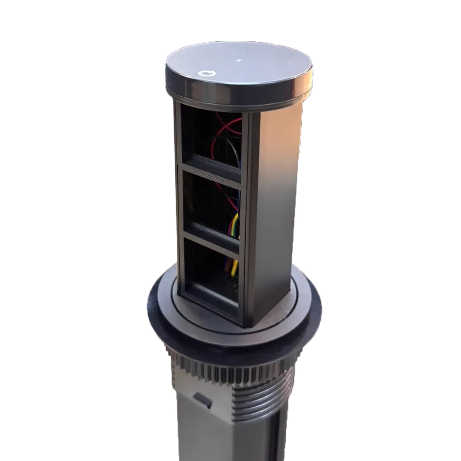 Electrica SMT-4B վարդակների տուփ սենսորային 6 մոդուլ լիցքավորիչով սև