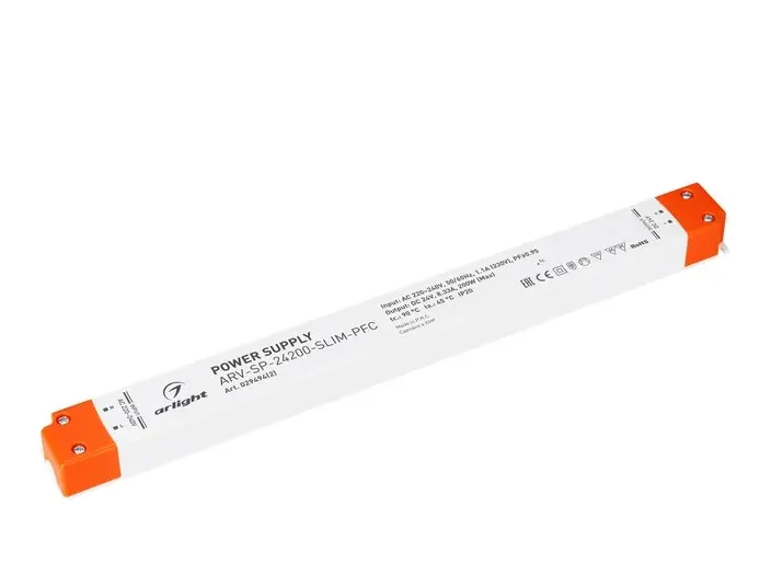 Arlight 24V սնուցման բլոկ ARV-SP-24200-SLIM-PFC (24V, 8․33A, 200W)