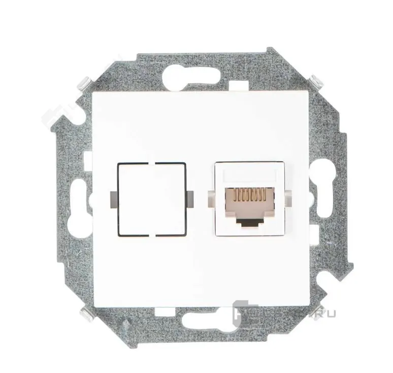 Simon15 վարդակ համակարգչի սպիտակ RJ45 кат.6