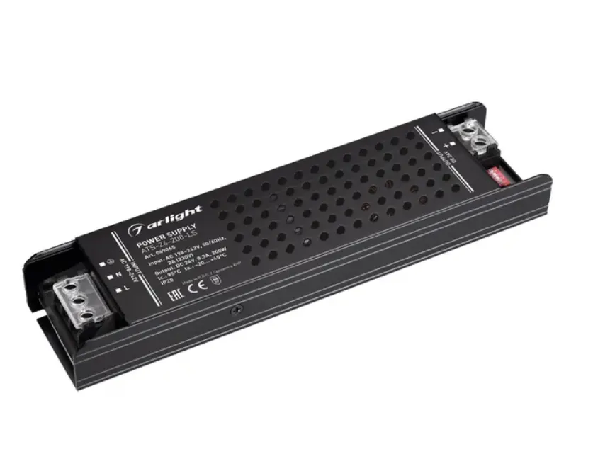 Arlight 24V սնուցման բլոկ 200W 8․3A (211x52x27մմ)