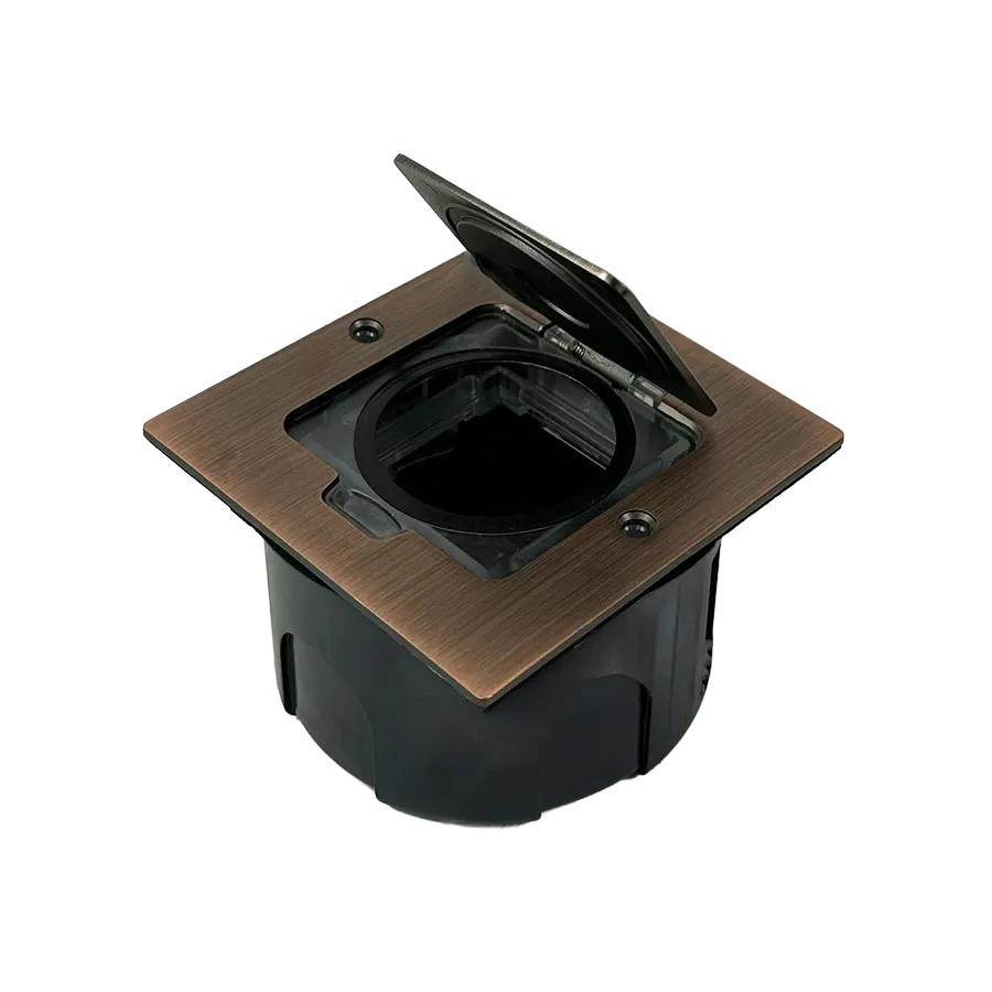 Electrica SOP-1 մետաղական վարդակների տուփ 2 մոդուլ կարմիր պղինձ