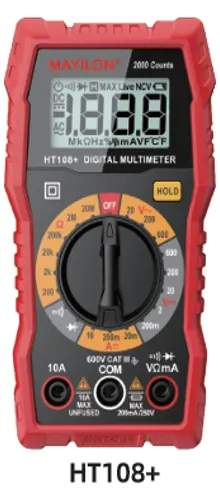 Electrica HT 108+ մուլտիմետր տեստեր AC/DC 600V / 10A